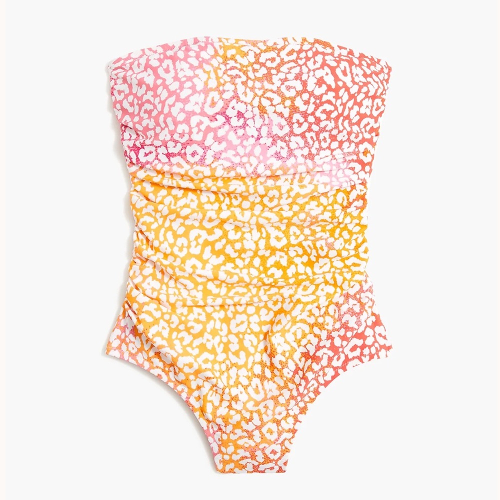 J.Crew Cheetah Print One Piece Swimsuit